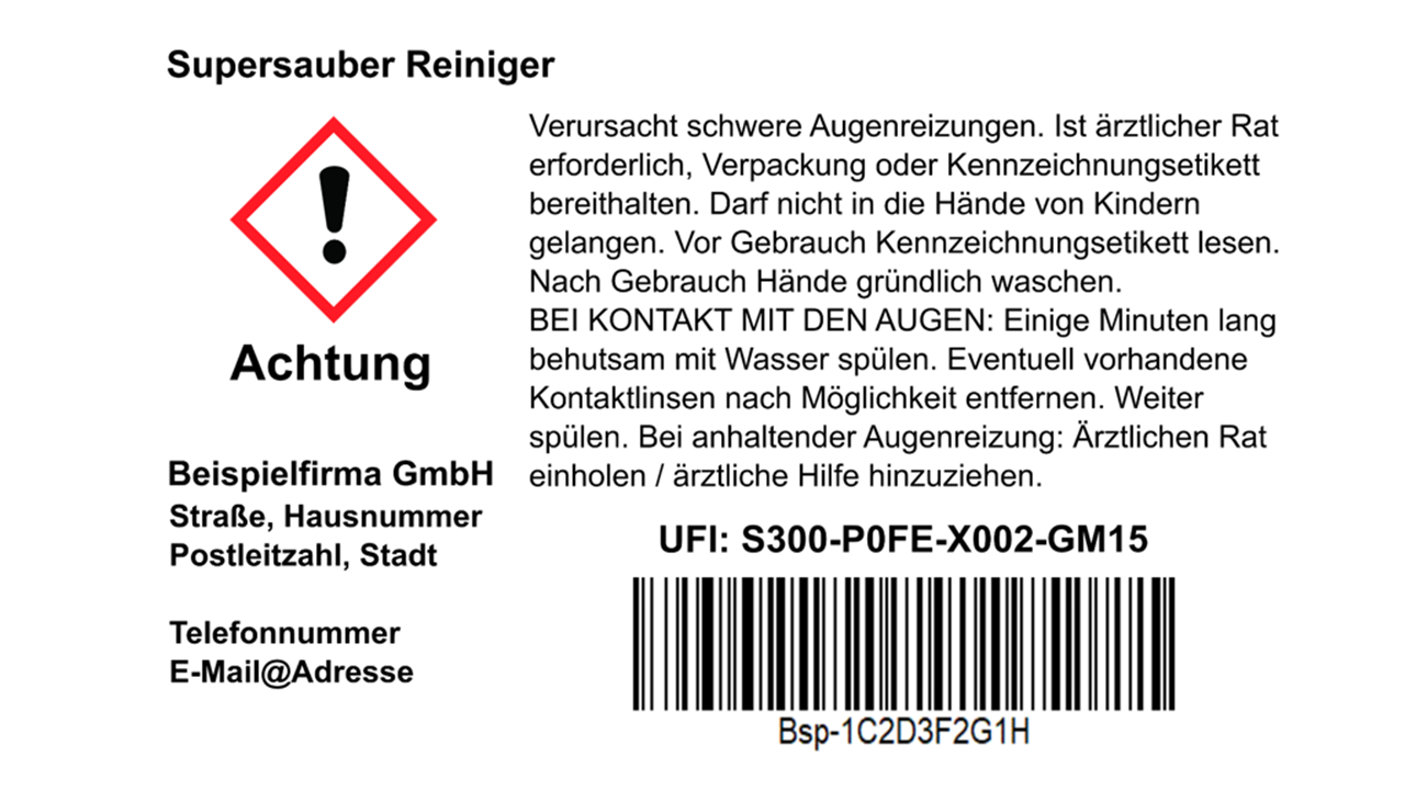 Beispiel für einen UFI-Code