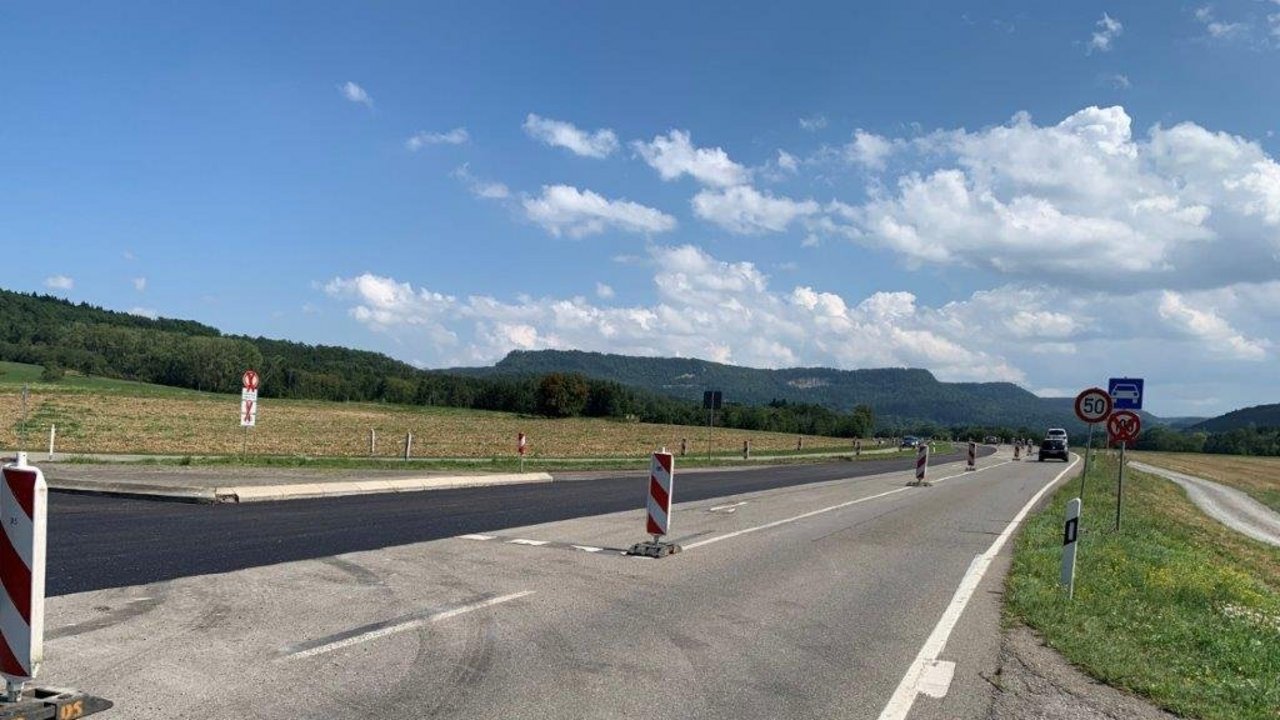 B 32 zwischen Hechingen-Mitte und Hechingen-Schlatt