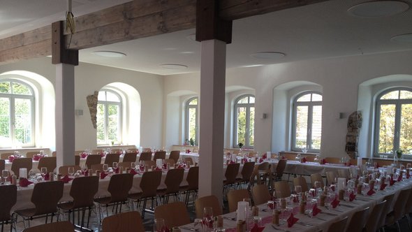  Geislingen, Buergerhaus und Vereinshaus Harmonie, Blick in den Veranstaltungssaal