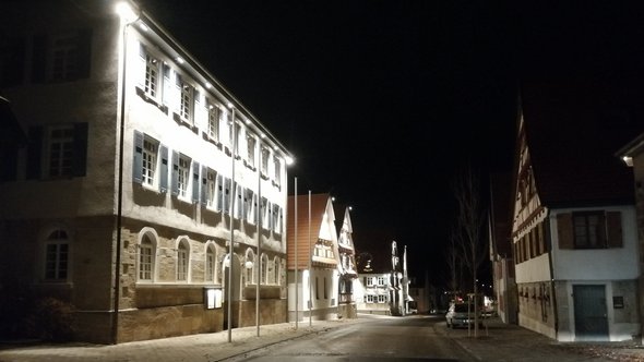 Nehren, Rathaus Beleuchtung Strassengestaltung