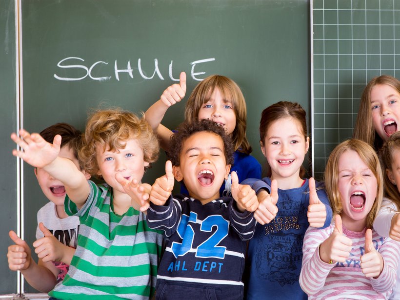 Kinder bei der Einschulung