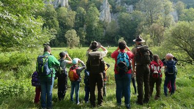 Besuchergruppe im Biosphärengebiet