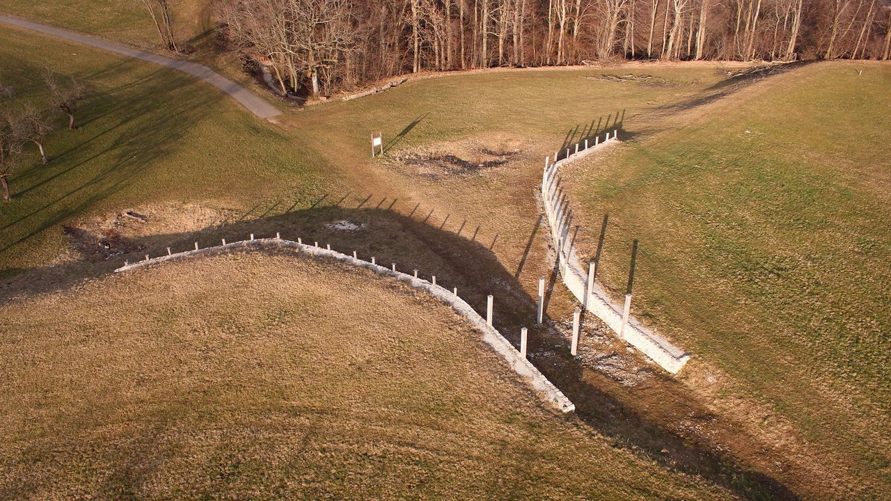 Blick auf den Heidegraben