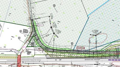Symbolisches Bild einer Planungskarte