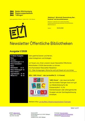 Newsletter Öffentliche Bibliotheken 1/2026 vom 03.03.2026 - Titelblatt