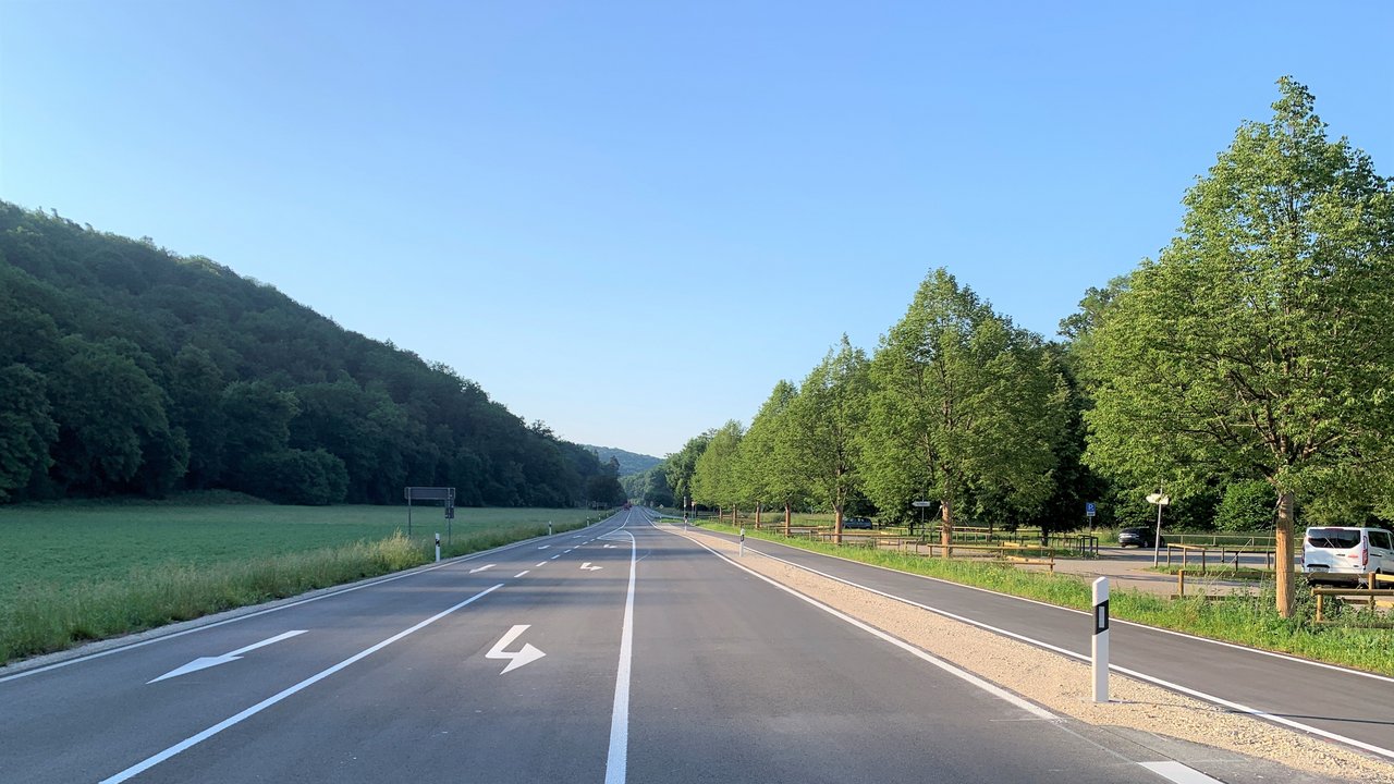 L 1208 zwischen Lustnau und Bebenhausen