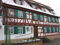 Gemeindebücherei Westerheim im Haus des Gastes: Gebäude im Winter