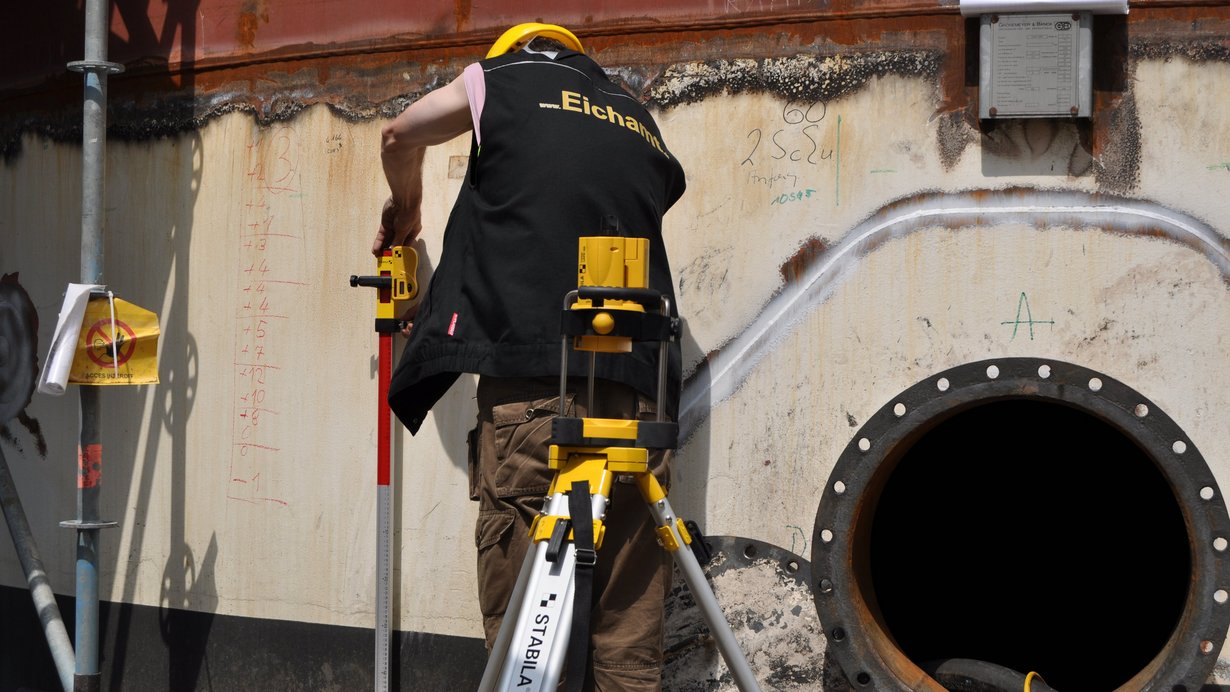 Eichung eines Hochtanks