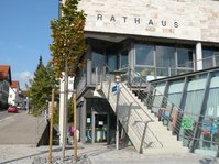 Eingang in die Ortsbücherei Sonnenbühl-Undingen im Rathaus Undingen