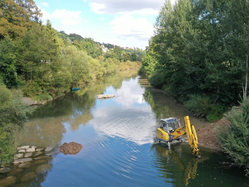 Neckarrenaturierung in Tübingen