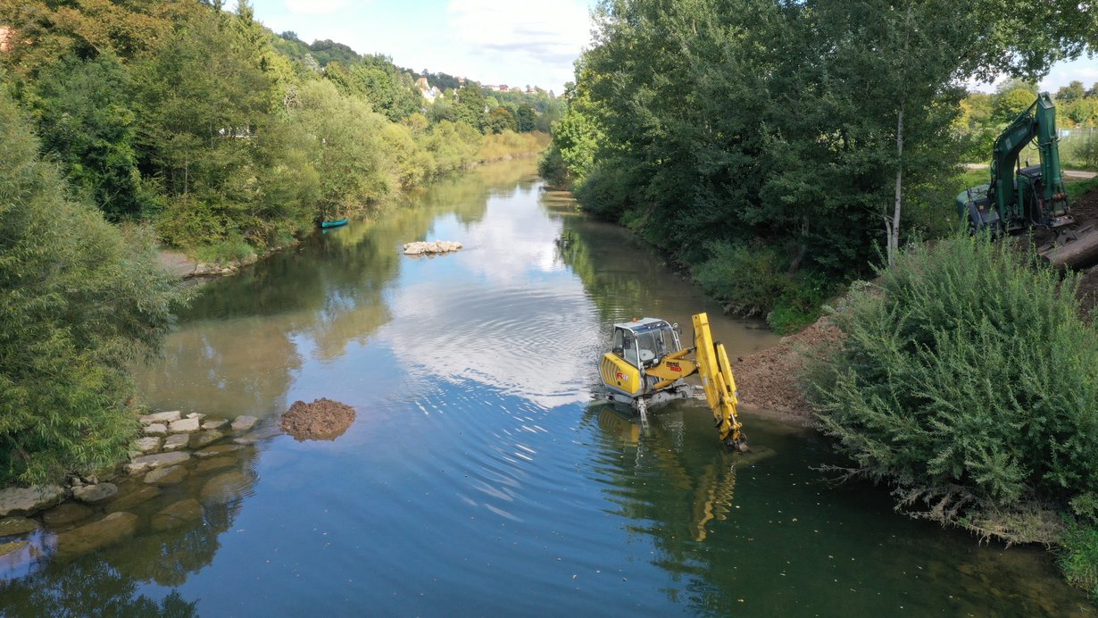 Neckarrenaturierung in Tübingen