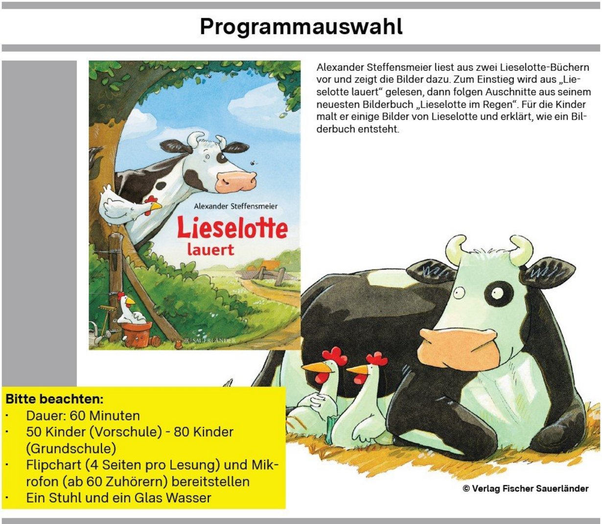 Auszug aus der Programmseite der Veranstaltungsreise zum Frederick Tag 2026 mit Alexander Steffensmeier