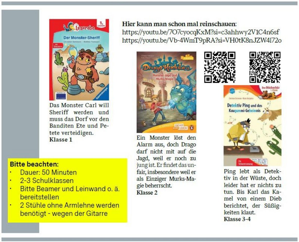 Auszug aus der Programmseite der Frederick-Veranstaltungsreise 2025 mit Christian Seltmann