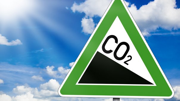 Symbolschild CO2