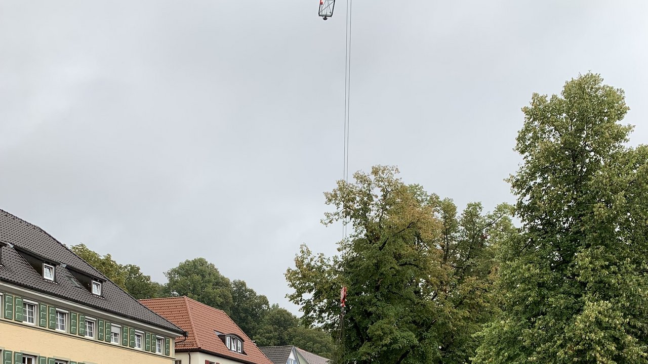 Rückbau der Baustelle „Ersatzneubau der Brücke über die Eschach in Leutkirch“