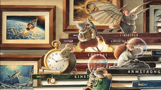 Ausstellungsplakat "Die Mäuseabenteuer von Thorsten Kuhlmann"