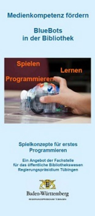 BlueBots in der Bibliothek - Flyer