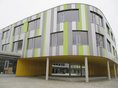 Schulmediothek am "Schulcampus Rabenstraße" Laupheim Modernes Gebäude der Schulmediothek am "Schulcampus Rabenstraße" Laupheim
