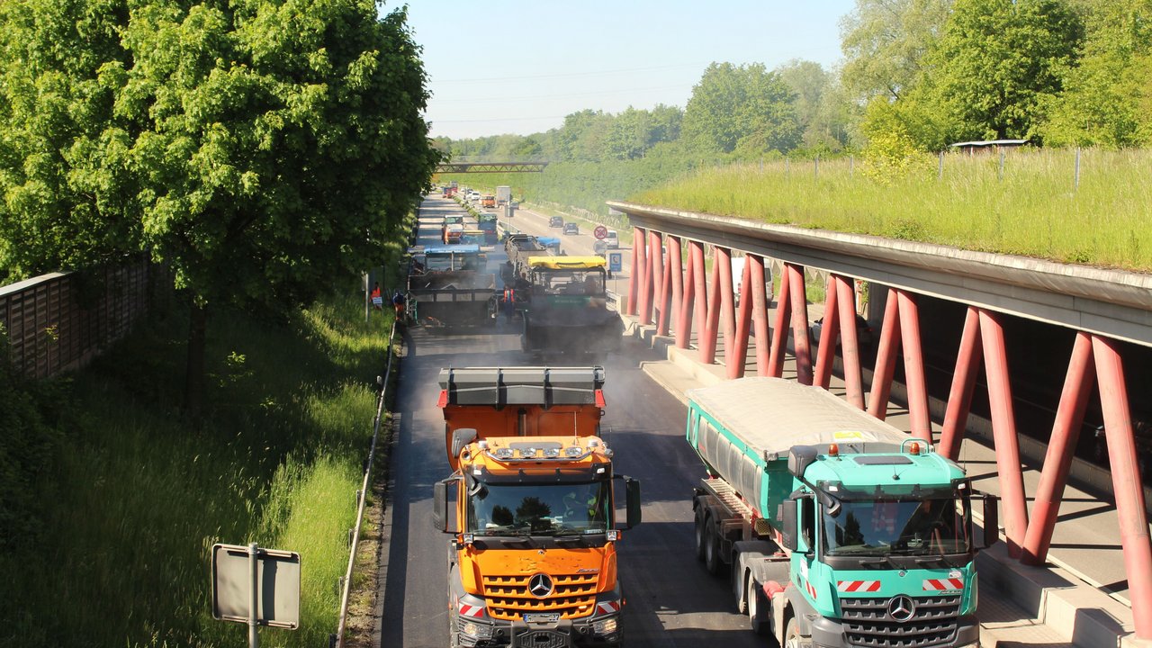 Fahrbahndeckenerneuerung auf der B 30 Ortsumfahrung Ravensburg