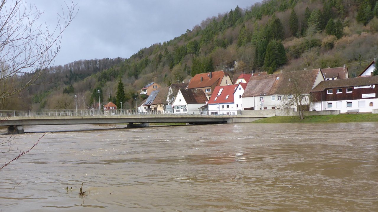 Hochwasser in Bieringen