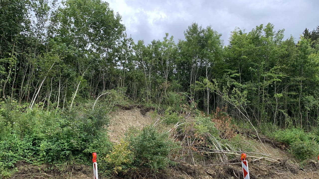 Rutschung an der L 383