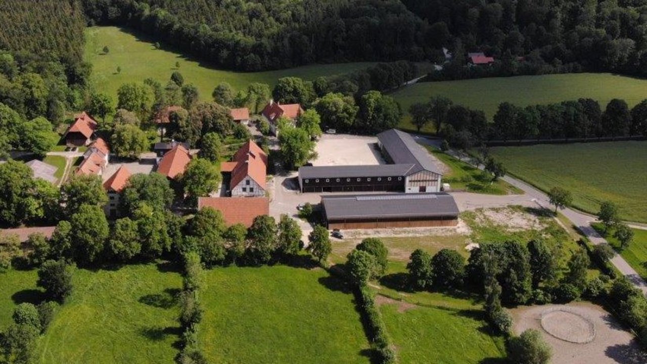 Blick aus Vogelperspektive in den Ländlichen Raum 