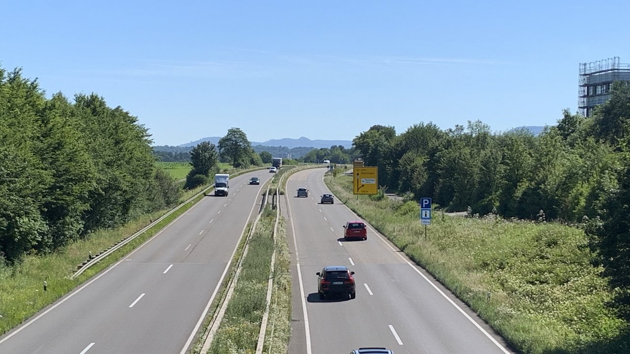 B 28 zwischen Tübingen und Reutlingen