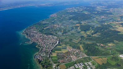 Luftbild nördlicher Bodensee
