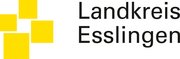 vier unterschiedliche gelbe Rechtecke neben- bzw. übereinander, rechts daneben der Schriftzug Landkreis Esslingen