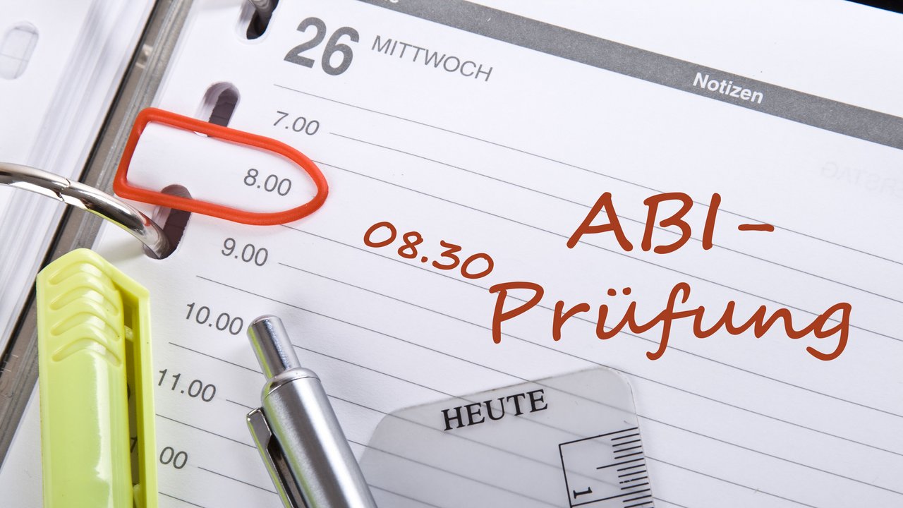 Kalender mit dem Vermerk "ABI-Prüfung"