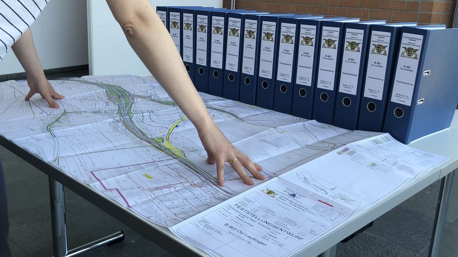Lageplan aus de Planfeststellungsunterlagen