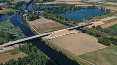 Bauwerk 2 und 3 über die Donau und den Donaukanal, Juli 2022