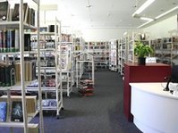 Raum der Kinder- und Jugendbücherei Talheim (Stadtbücherei Mössingen - Zweigstelle Talheim ) in der Andeckschule