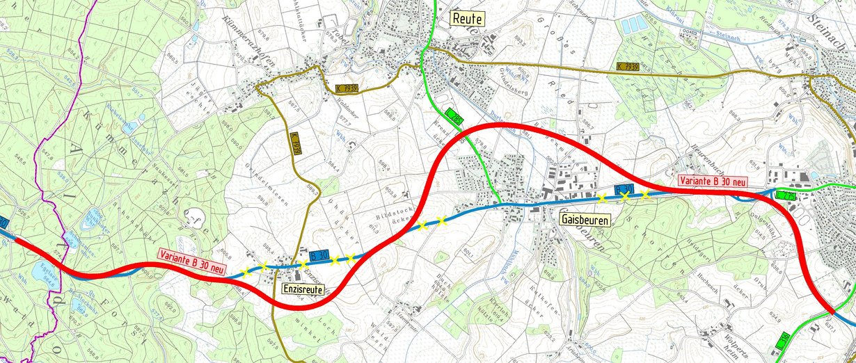Übersichtskarte (zur Anmeldung im BVWP)
