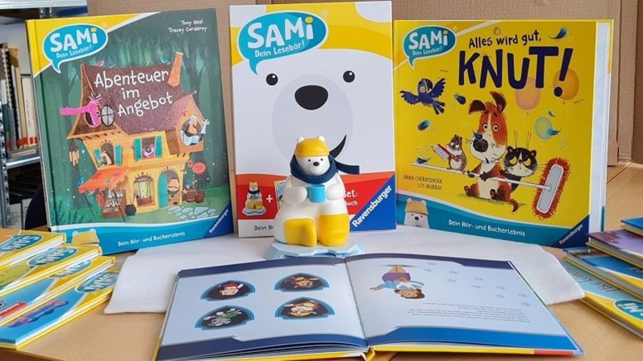 SAMi® Lesebär mit Büchern SAMi® Lesebär mit Büchern