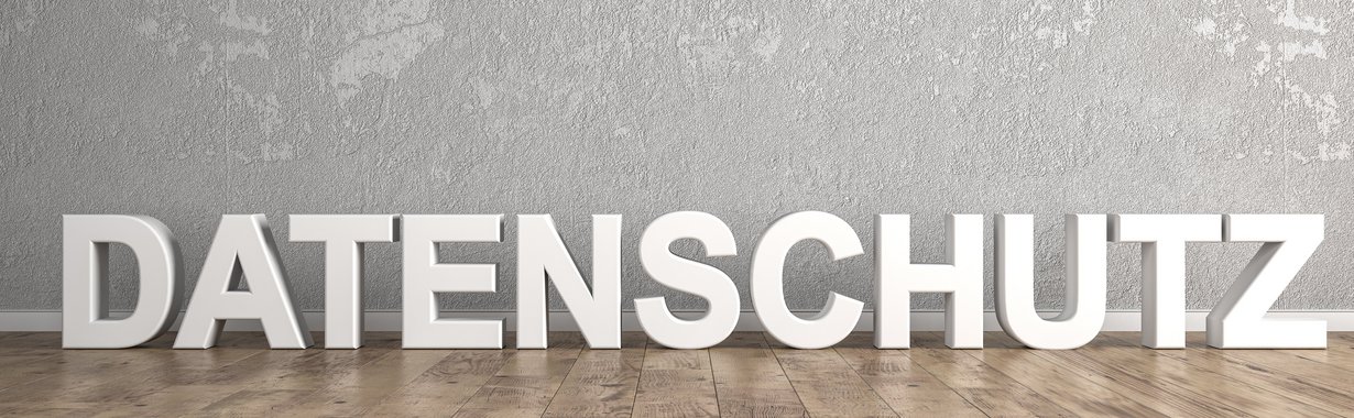 Schriftzug Datenschutz
