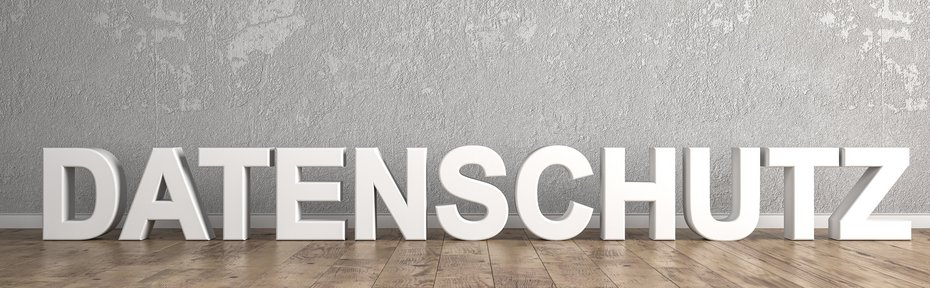 Datenschutz Schriftzug Datenschutz