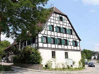 Fachwerkgebäude der Gemeindebücherei Dettenhausen im Bürgerhaus