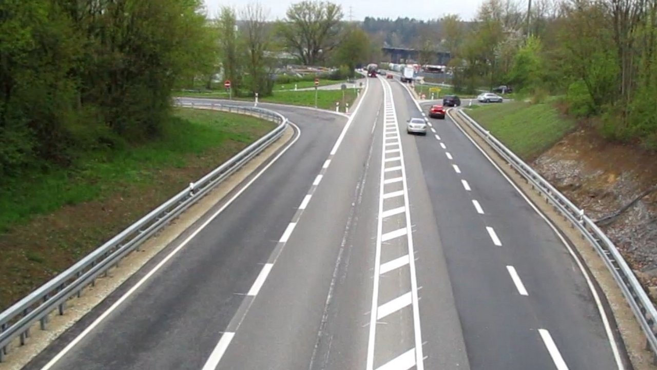 B 312, Anschlussstelle L 374 bei Riederich