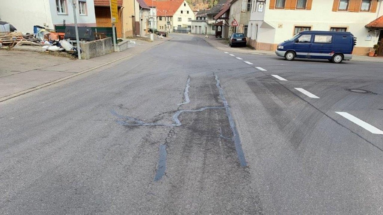 Ortsdurchfahrt von Burladingen-Stetten