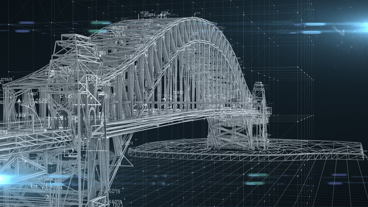 3D-Visualisierung einer Brücke