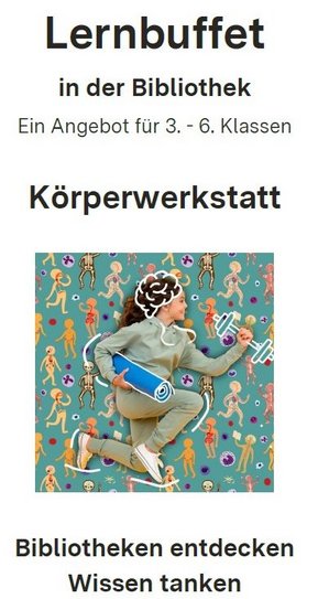 Lernbuffet "Körperwerkstatt" - Flyer