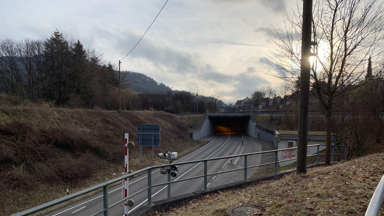 Tunnel in Albstadt-Laufen im Zuge der B 463