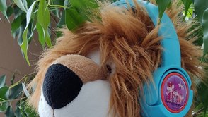 Plüschbär mit KEKZ® – Kopfhörer mit Audiochips