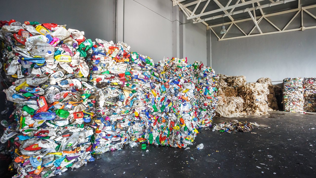 Gepresste Plastikflaschen