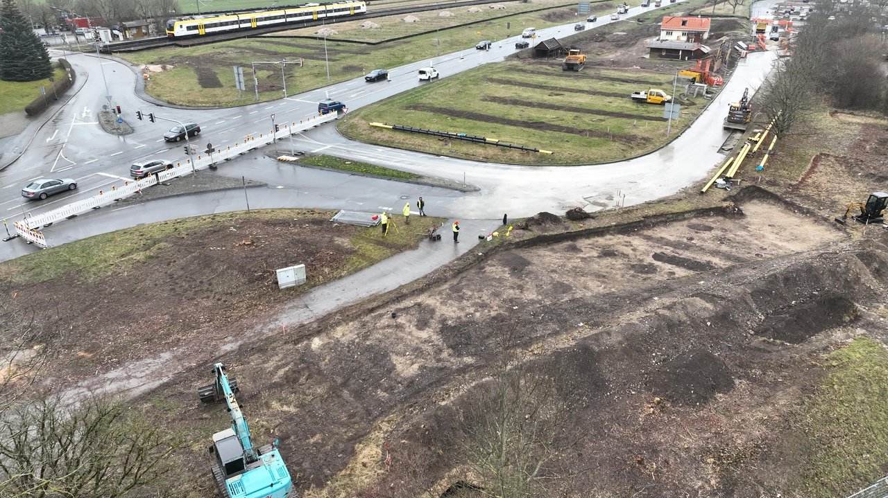 Die Vorarbeiten auf einen Blick: Gasleitungsverlegung, archäologische Grabungen, Baumfällarbeiten und die Ausgleichsmaßnahmen zum Schutz der Zauneidechse rund um die Wasserfallkreuzung