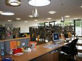 Zweigstelle Metzingen-Neugreuthschule Verbuchungsbereich und Medienbestand in der Bücherei Zweigstelle Neugreuthschule in Metzingen-Neugreuth