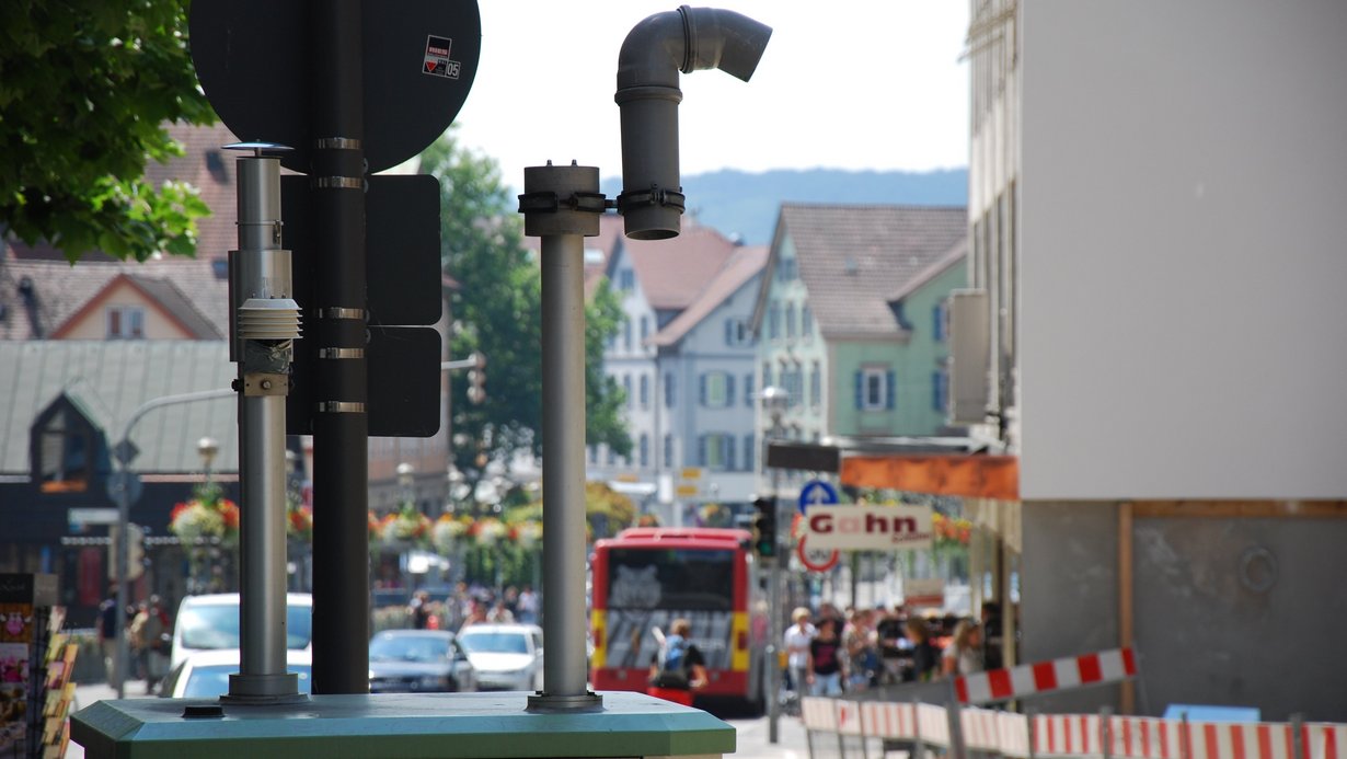Luftreinhaltung Messstelle in Tübingen