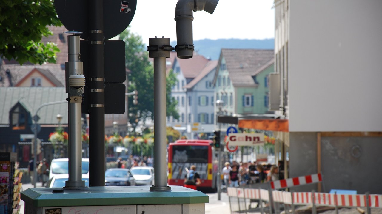 Luftreinhaltung Messstelle in Tübingen